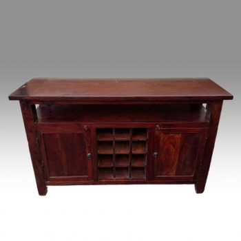 Barová skřínka z exotického dřeva  