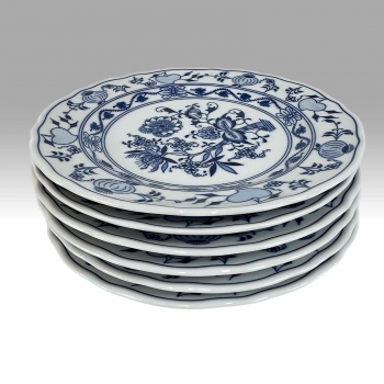 Porcelánové mělké talíře cibulák 6 ks 
