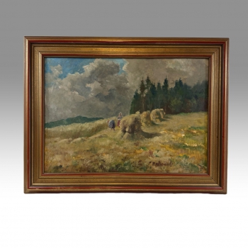 Antonín Boubín Toňátko - Před bouří, olej 