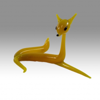 Jaroslav Brychta, skleněná figurka, liška 