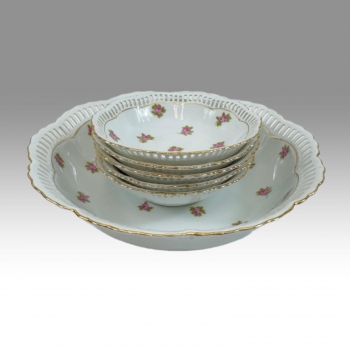 Porcelánová sada misek s dekorem růží, Union 