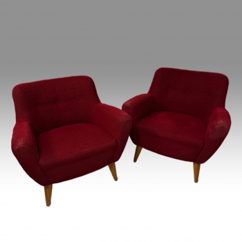 Retro designová křesla 50. léta - 2 ks  