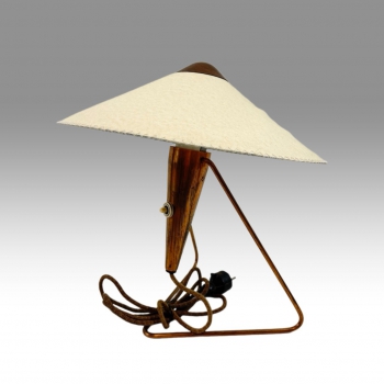 Helena Frantová, designová stolní lampa s pergamenem 