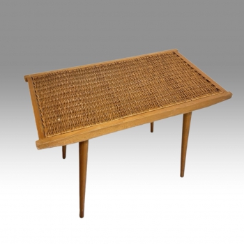 Ulúv - retro konferenční stolek s výpletem 