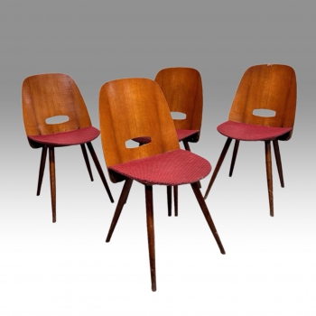 František Jirák - tatra dřevěné židle 4 ks 