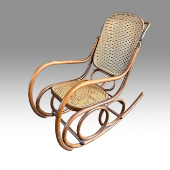 Houpací křeslo Ton s výpletem 