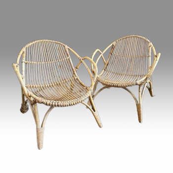 Ratanová křesla Alan Fuchs 2 ks 