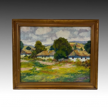 Josef Těšík Českomoravská Vysočina, 1952, olej 