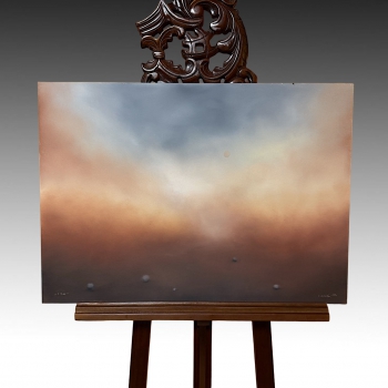 M. Juščák - V Mlze ( surrealistická krajina ) 