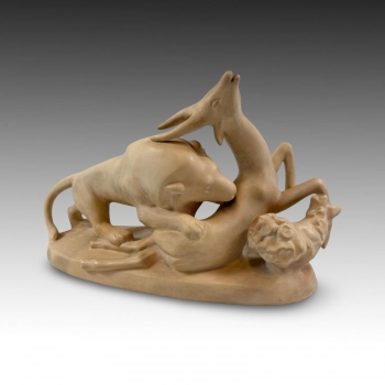 Bohumil Dobiáš starší, keramická socha 