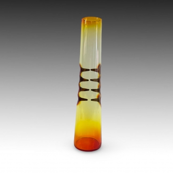 Pavel Hlava designová skleněná váza z hutního skla 