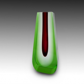 Pavel Hlava skleněná váza z hutního skla - kapka 